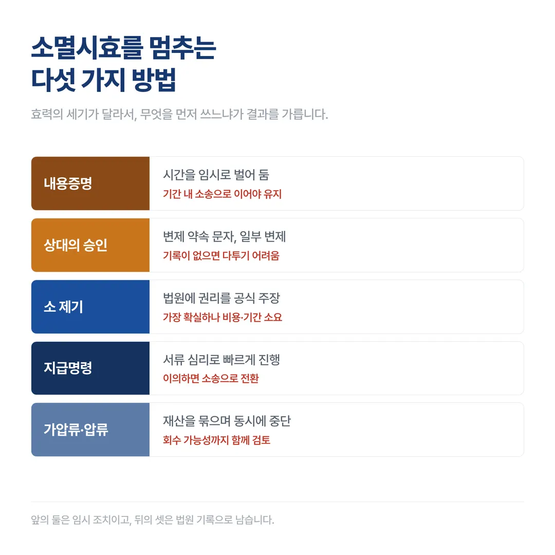 소멸시효 중단, 받을 돈이 기한에 걸리기 직전이라면 - 이미지 2